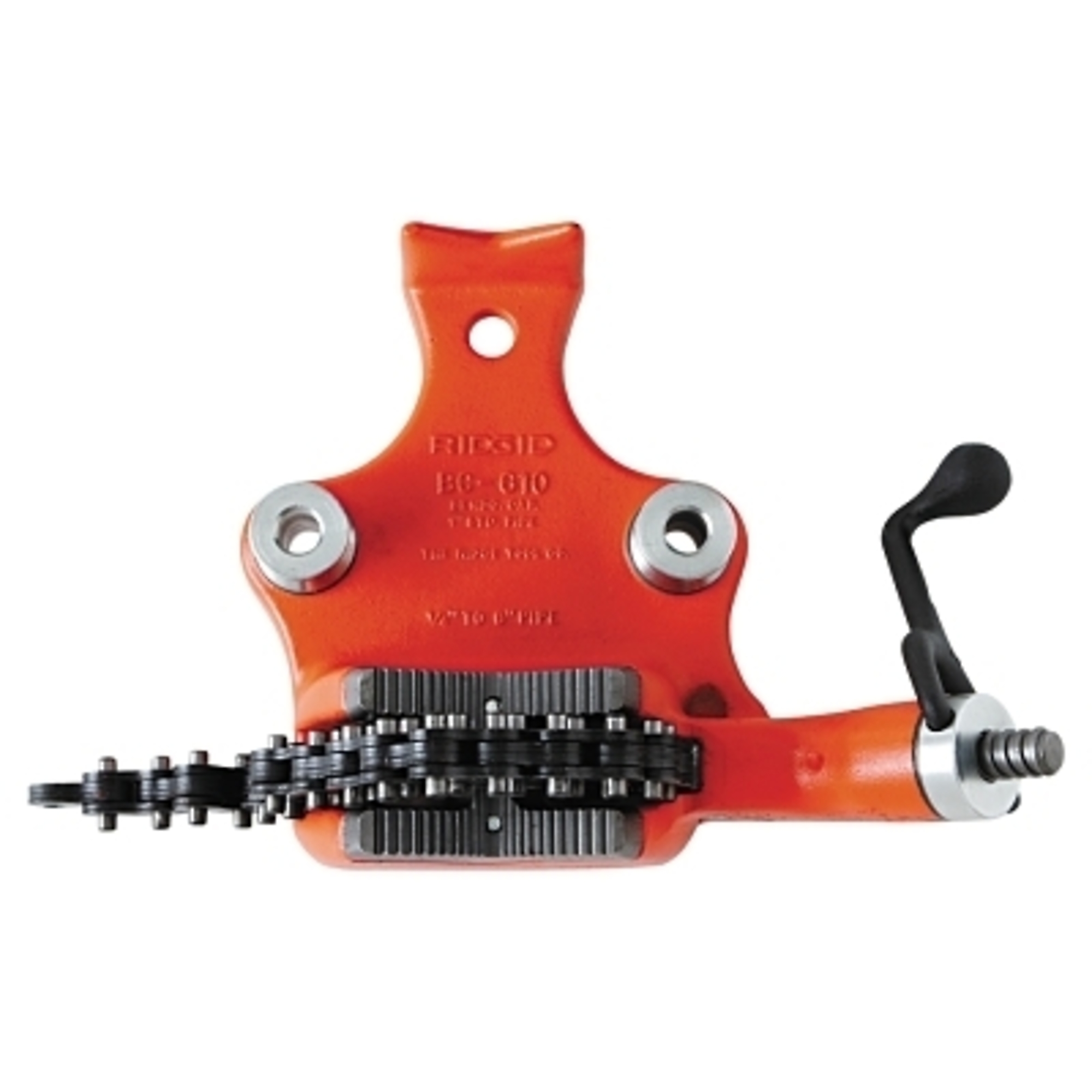 Ridgid Top Screw Bench Chain Vise — 1/4in. to 6in. Pipe Capacity, Cast Iron, Model# 632-40210